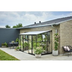 Halls Qube LT 126 - Muurkas - Zwart - 251x188x189 cm - Veiligheidsglas & Polycarbonaat