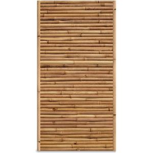 Bamboe schutting Stripe - 90 x 200 cm - Naturel - Horizontale latten - Eviro Bamboe