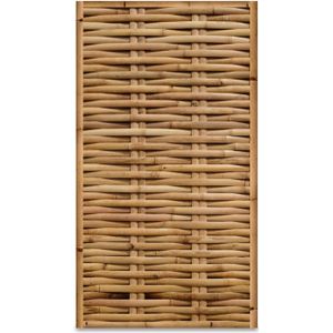 Gevlochten bamboe schutting Horizontaal - 90 x 180 cm - Naturel - Eviro Bamboe