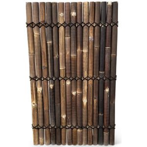 Bamboe schutting halfrond - 90 x 150 cm - Donker - Eviro Bamboe