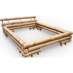 Tweepersoonsbed ombouw Hennie - Naturel bamboe 180x200 cm - Eviro Bamboe