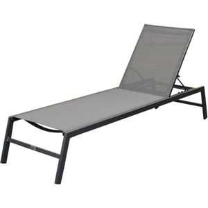 Hetty ligbed aluminium antraciet verstelbaar