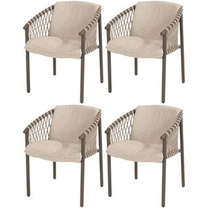 Allora dining tuinstoel terre 4 Seasons Outdoor set van 4