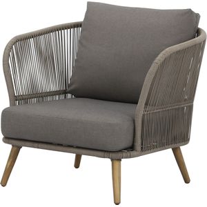 Volterra lounge tuinstoel licht bruin wicker