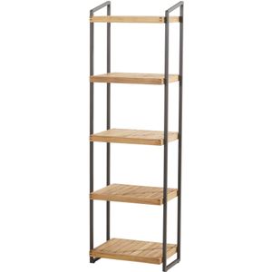 4 Seasons Outdoor - Tuinrek - Teakhout - Gepoederd Aluminium