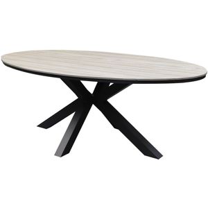 Salvador dining tuintafel ovaal 180x100xH75 cm polywood