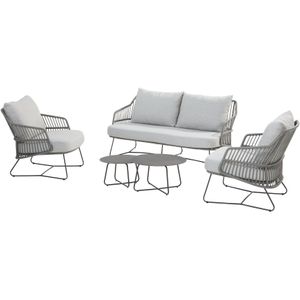4 Seasons Outdoor - Cempre - Loungeset - Rope - 5 Delig