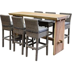 Barset Londen boomstam 220x70xH110cm 7-delig