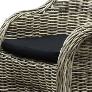 Zitkussen Roma dining tuinstoel olefin black