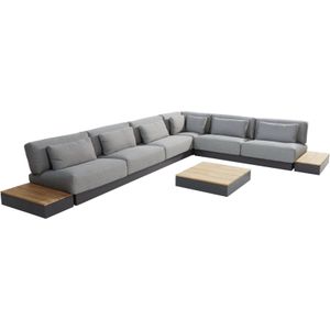 Ibiza modulair 6 delig hoek loungeset antraciet 4 Seasons Outdoor