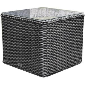 Toscane premium bijzettafel 50x50xH45 cm antraciet