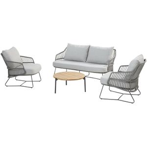 4 Seasons Outdoor - Cempre - Loungeset - Rope - 4 Delig