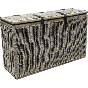 Kussenbox middel 151x51xH95 cm naturel rotan