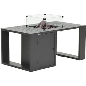 Cozy Living sfeerhaard Sines 130x70xH48 cm antraciet