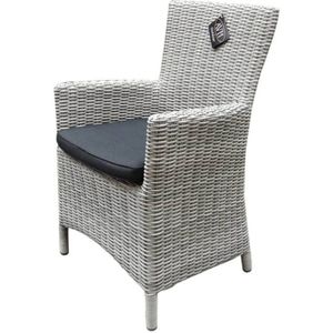 AVH-Outdoor - Capri - Tuinstoel - Wit Grijs - Wicker