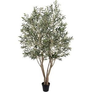 Crosofmi Outdoor Artificial Plants 95 cm Artificial Cedar Tree Large Artificial Plants with Plastic Pots for Garden Porch Decoration (Pack of 2