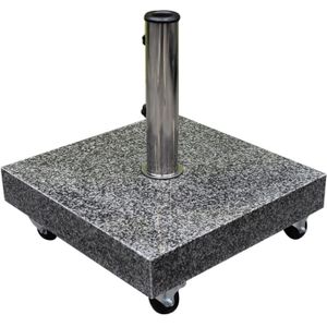 AVH parasolvoet 40 kg met 4 wielen graniet