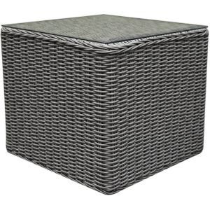 Toscane bijzettafel 50x50xH45 cm grijs