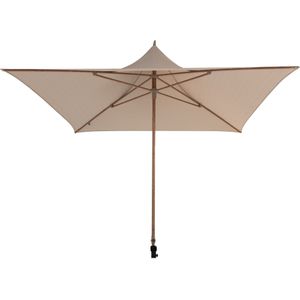 Vivenda stokparasol 270x270 cm houtlook frame zand 4 Seasons Outdoor