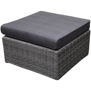 Rio voetenbank antraciet72x72xH 31 cm