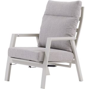 Barolo lounge tuinstoel verstelbaar aluminium latte