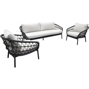 4 Seasons Outdoor - Capalbio - Tuinstoel - Terre - Grijs Rope - Set van 4