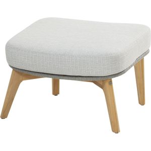 4-Seasons - Sempre Footstool - Teak - Silver Grey - Olefin