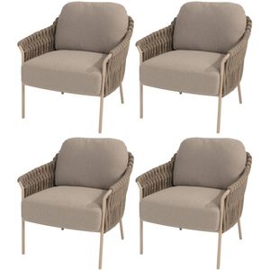 4 Seasons Outdoor - Comino - Tuinstoel - Latte - Incl. Kussens