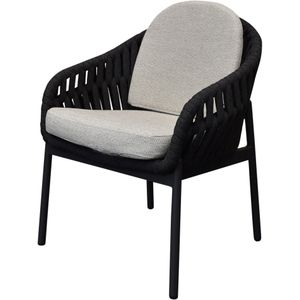 Diamond dining tuinstoel zwart rope