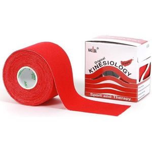 Nasara kinesiologie tape Rood 5 meter x 5cm
