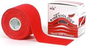 Nasara kinesiologie tape Rood 5 meter x 5cm