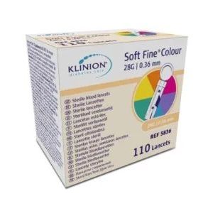 Klinion Diabetes Care Soft fine lancetten 28G 110 stuks