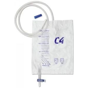 Curion curibag C4 urinebedzak met kruiskraan 2 liter 10 stuks