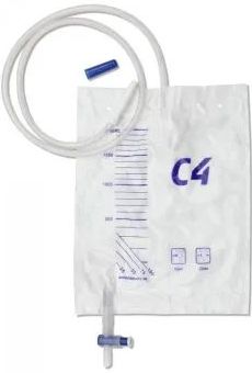 Curion curibag C4 urinebedzak met kruiskraan 2 liter 10 stuks