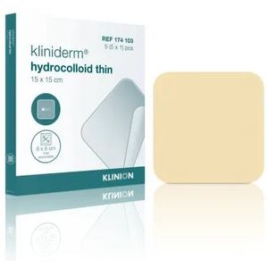 Kliniderm Hydro Thin - Hydrocolloïd Wondverband - 15x15cm - Steriel