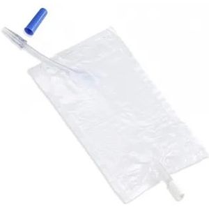 Curion curibag urinebeenzak trekkraan 60cm 0,75 liter transparant 25 stuks