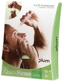 Plum QuickRinse oogspoeling ampullen met 0,9% NaCl