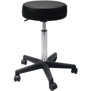 Tabouret Eco verrijdbaar zwart