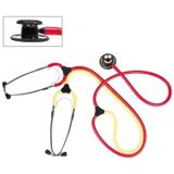 Les stethoscoop dubbelzijdig rood/geel