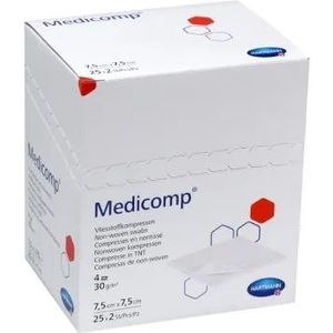 Medicomp - Steriele Gaasjes - 7,5 x 7,5 cm - Non-woven - 10 Stuks