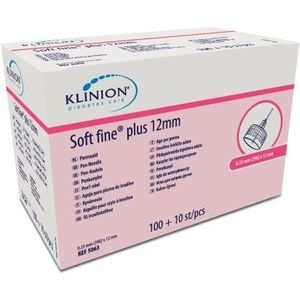 Klinion Diabetes Care Soft fine Plus pennaalden 0,33mm (29G) x 12mm