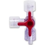 Driewegkraan steriel, 3 stuks