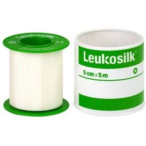 Leukosilk hechtpleister 5cm x 5m
