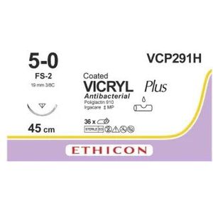 Vicryl hechtdraad Plus 5-0 (FS-2) VCP291H 36 stuks