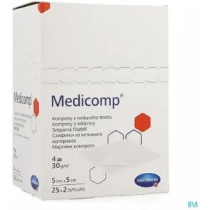 Medicomp - Vlieskompressen - Steriel - Viscose en Polyester - Luchtdoorlatend