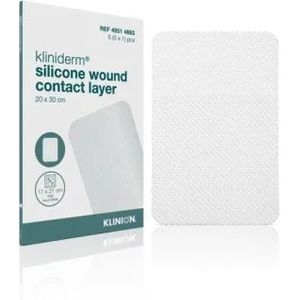 Kliniderm siliconen wondcontactlaag 20x30cm