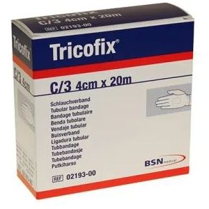 Tricofix Buisverband - Wit - Katoen - 20m x 4cm