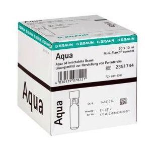 Mini-Plasco Aqua - Steriel Water Voor Injecties - 10ml - 20 Ampullen