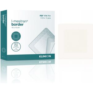 L-Mesitran Border honingverband 10x10cm 5 stuks