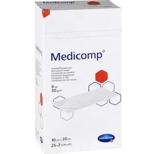 Medicomp - Steriel Gaaskompres - 4-laags - 10 x 20 cm - 50 Stuks